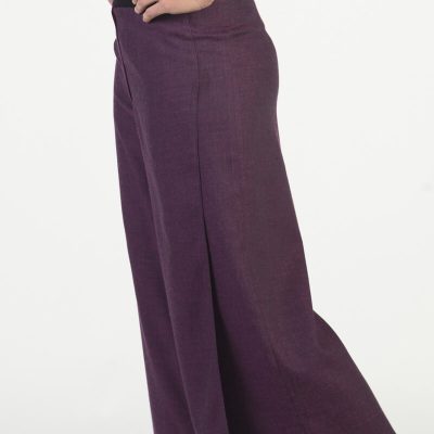 Aubergine Zip Culotte